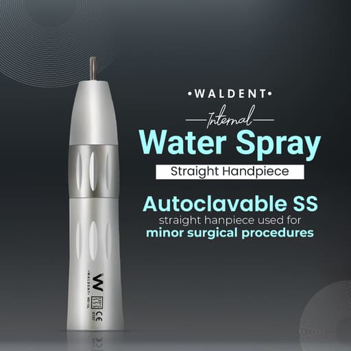 Waldent Internal Water Spray Straight Handpiece (W-156)	