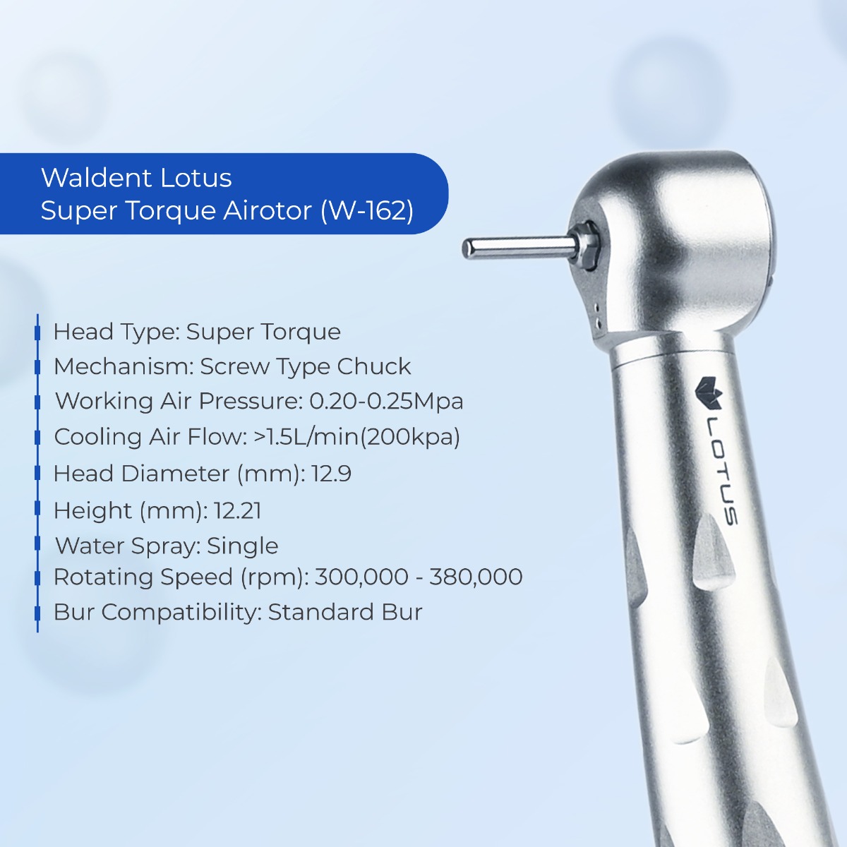 Waldent Lotus Airotors And Cartridges