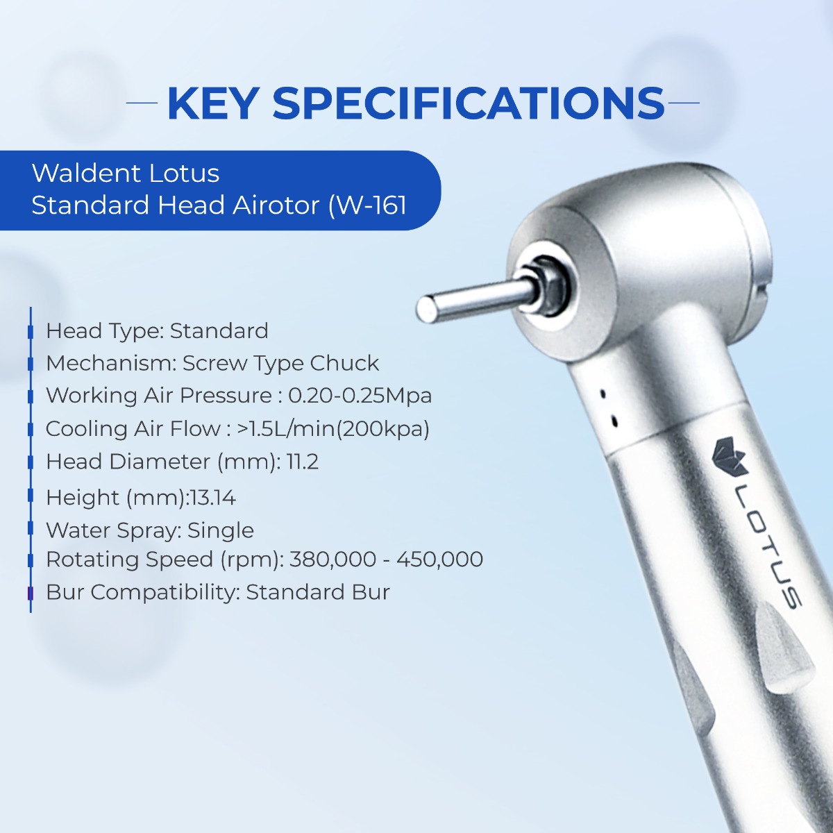Waldent Lotus Airotors And Cartridges