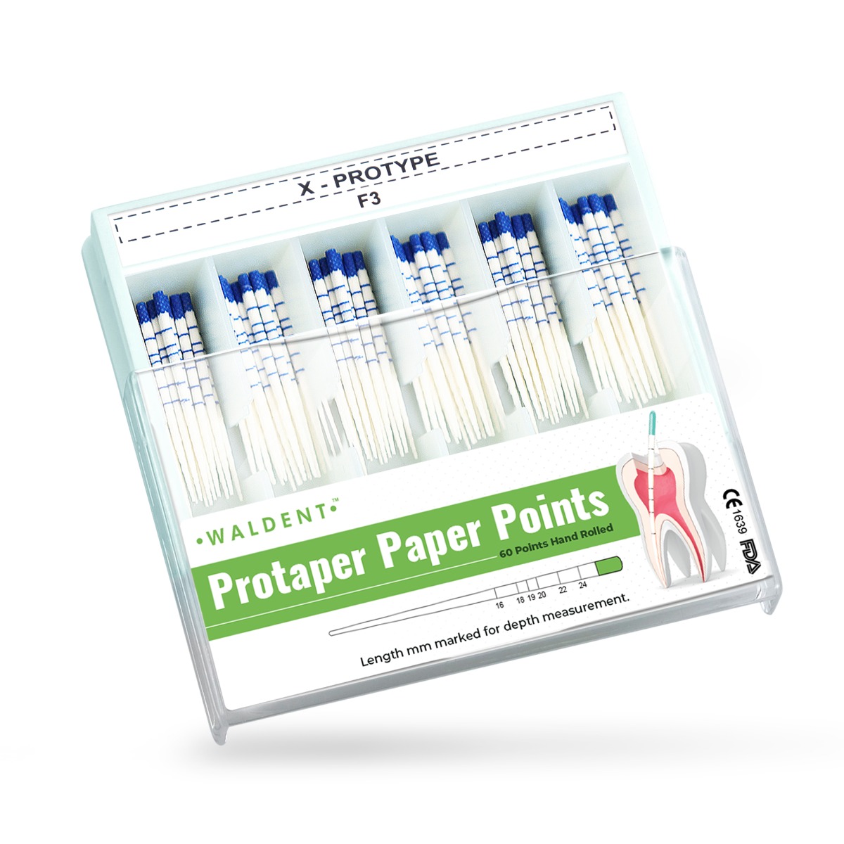 Waldent Paper Points Protaper (Length Marked)