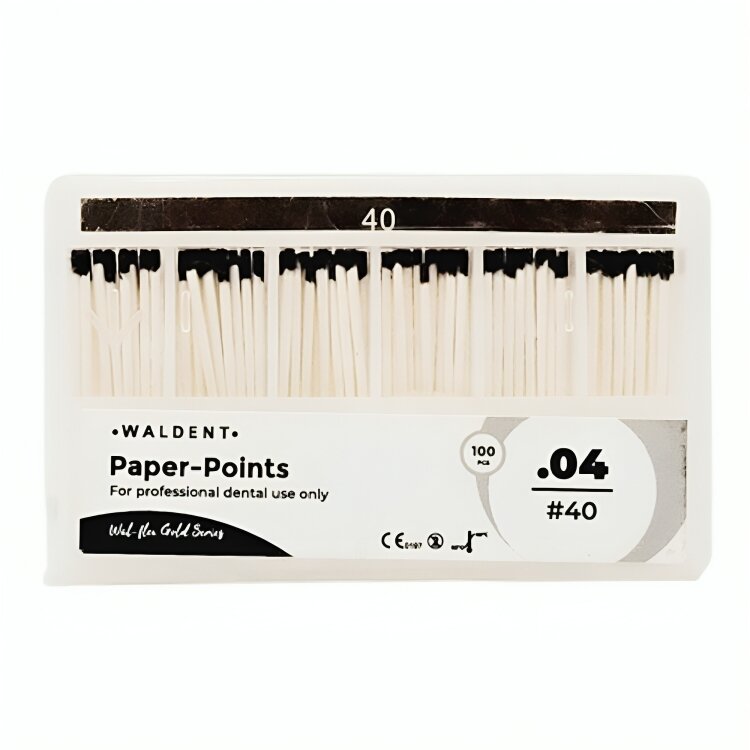 Waldent Paper Points 4% #40