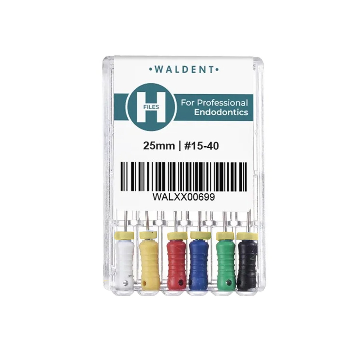 Waldent Professional H-File 25mm #15-40