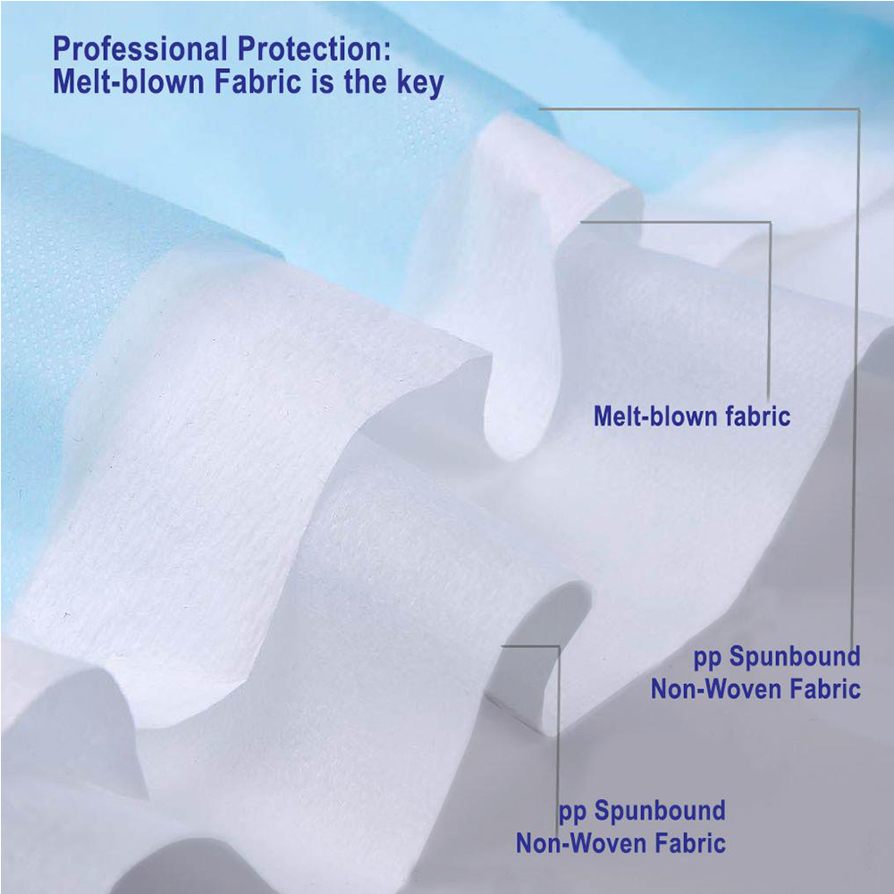 Waldent Face Mask 3 ply (Tie On )