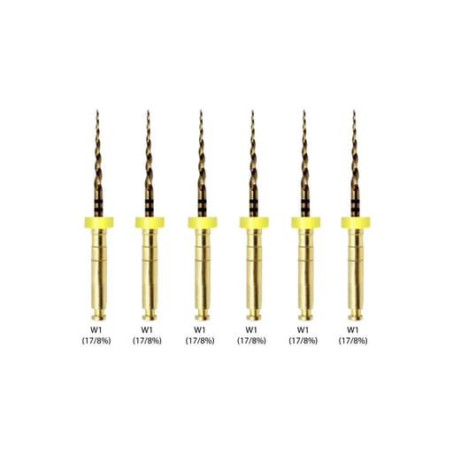 Waldent Wal-flex Gold Rotary Files 21mm