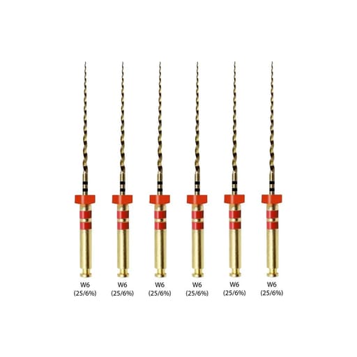 Waldent Wal-flex Gold Rotary Files 21mm