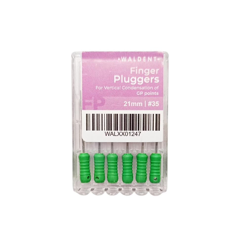 Waldent Finger Pluggers 21mm # 35 (Pack of 6)