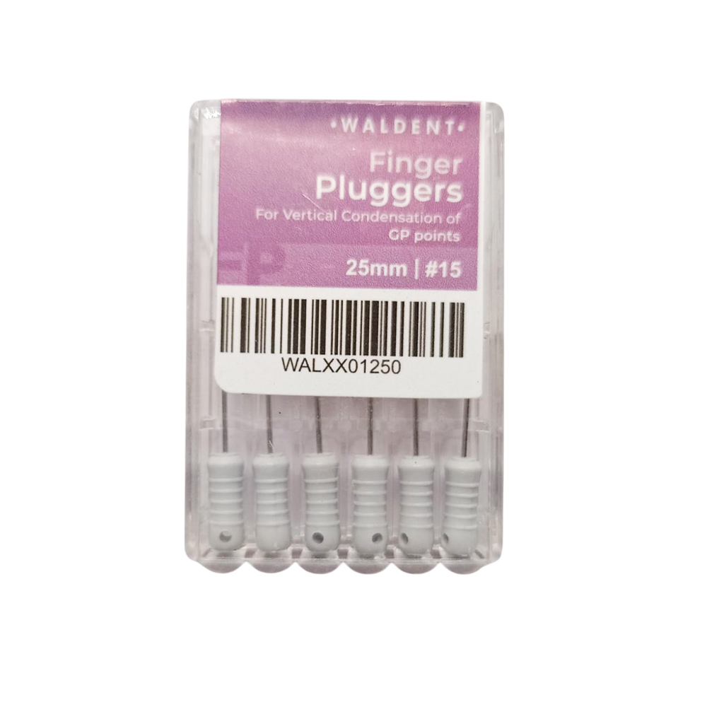 Waldent Finger Pluggers 25mm # 15 (Pack of 6)