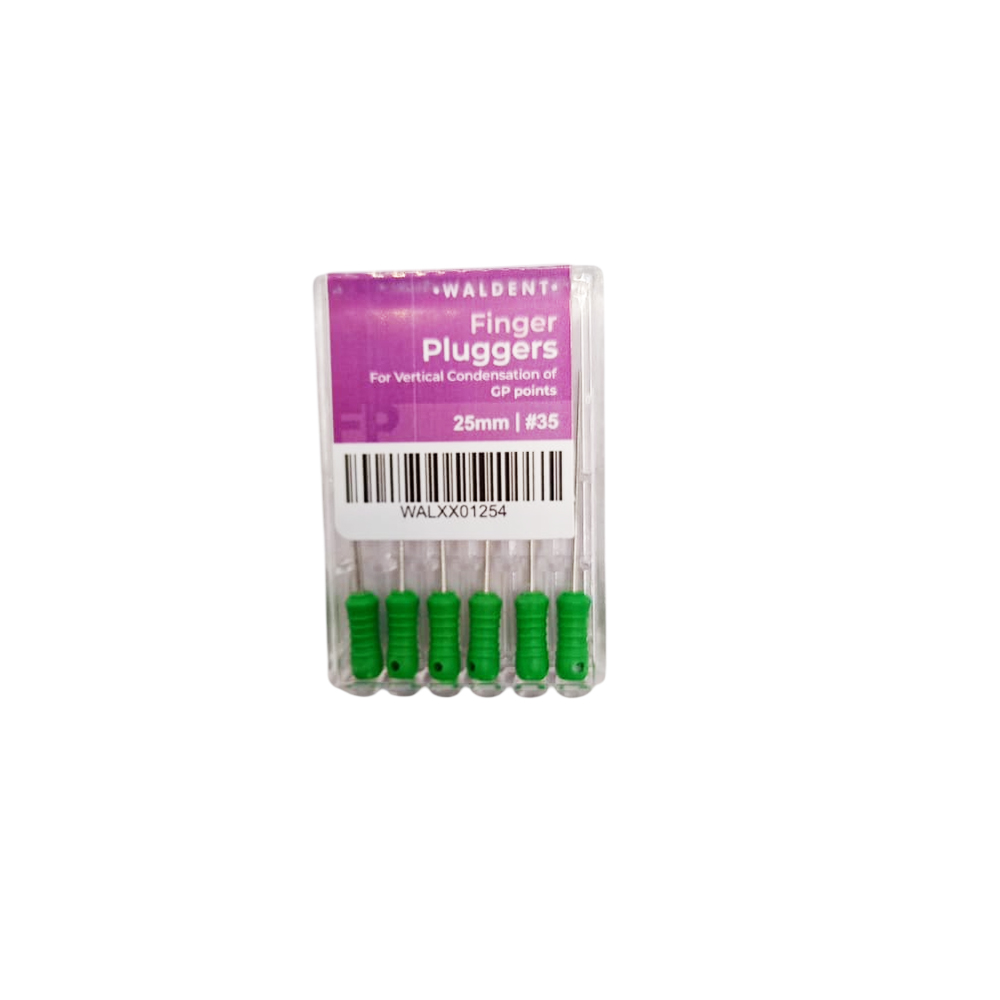 Waldent Finger Pluggers 25mm # 35 (Pack of 6)