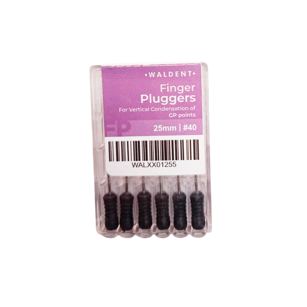 Waldent Finger Pluggers 25mm # 40 (Pack of 6)
