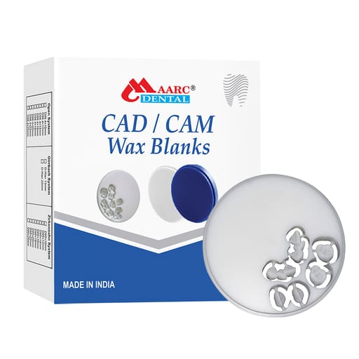 Maarc CAD-CAM Milling Wax Blanks White Color - 25mm (3148/001)