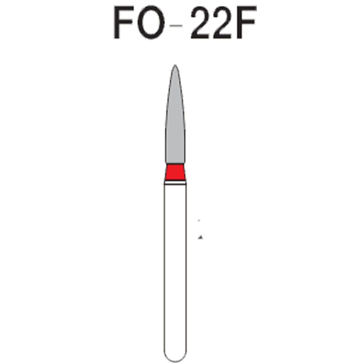 NewDiamond Flame Ogival Diamond Bur FO-22F (Pack Of 3)