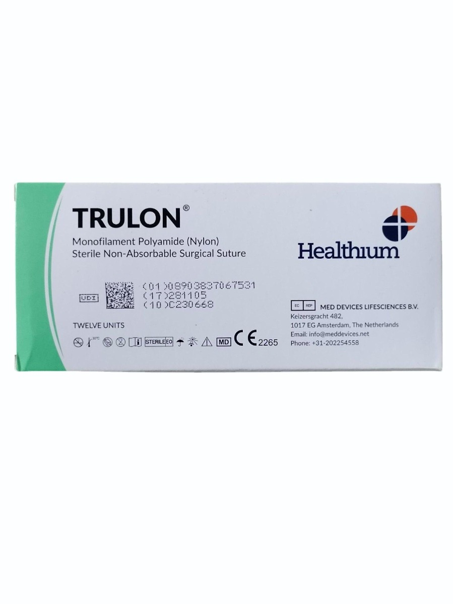 Healthium Trulon Monofilament Polyamide Non- Absorbable Sutures