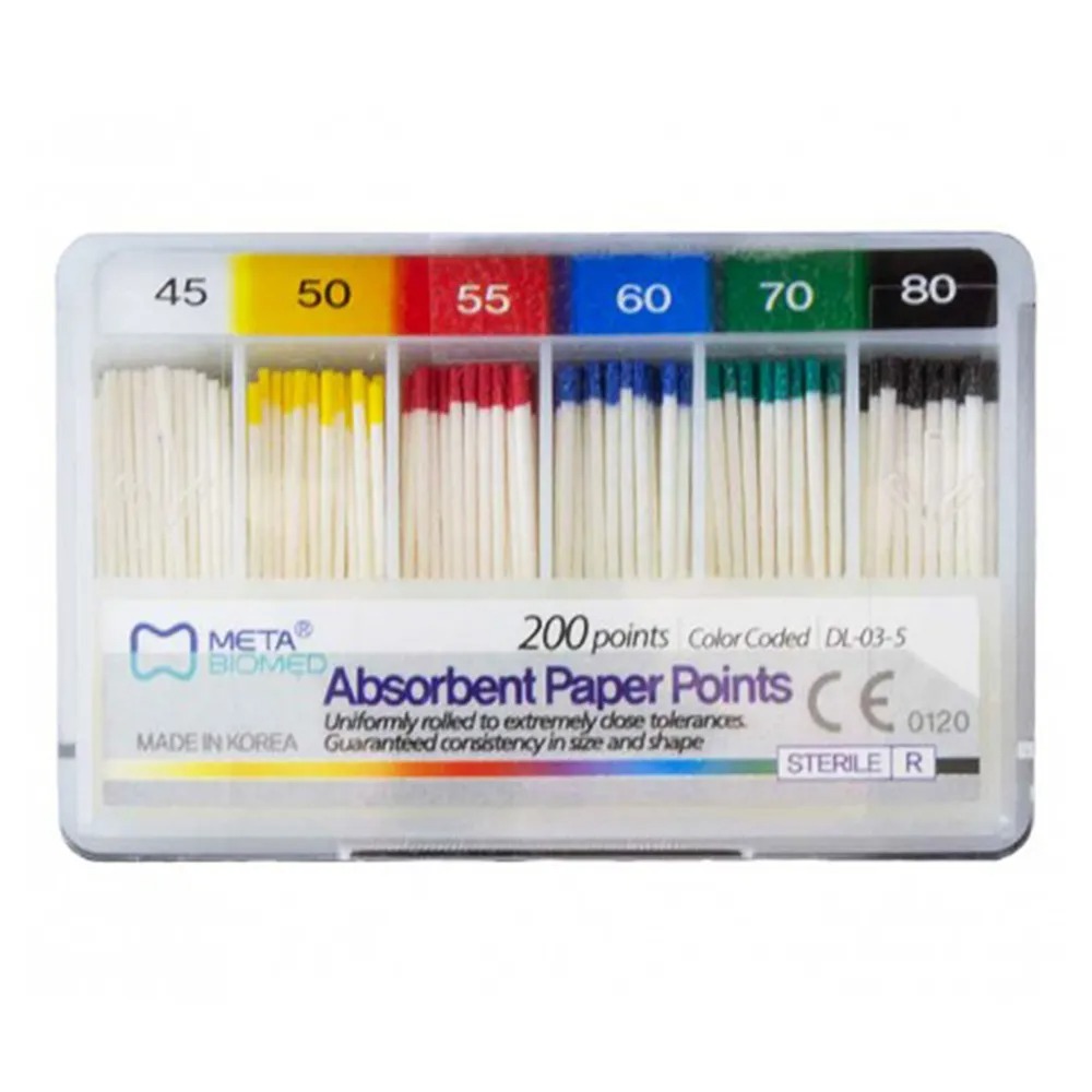 Meta Absorbent Paper Points - 2% #45-80