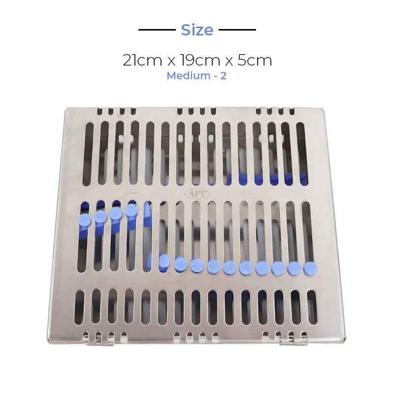 API Instruments Sterlization Cassette Medium2 (21 x 19 x 5cm)