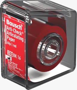 Bausch Articulating Paper Roll in Dispenser 22 mm wide 10 Mts Red - BK 16
