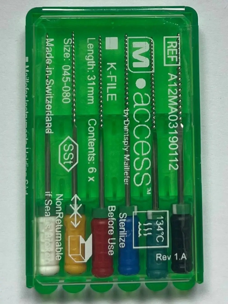 Dentsply M-Access K-File 31mm Assorted # 45-80 