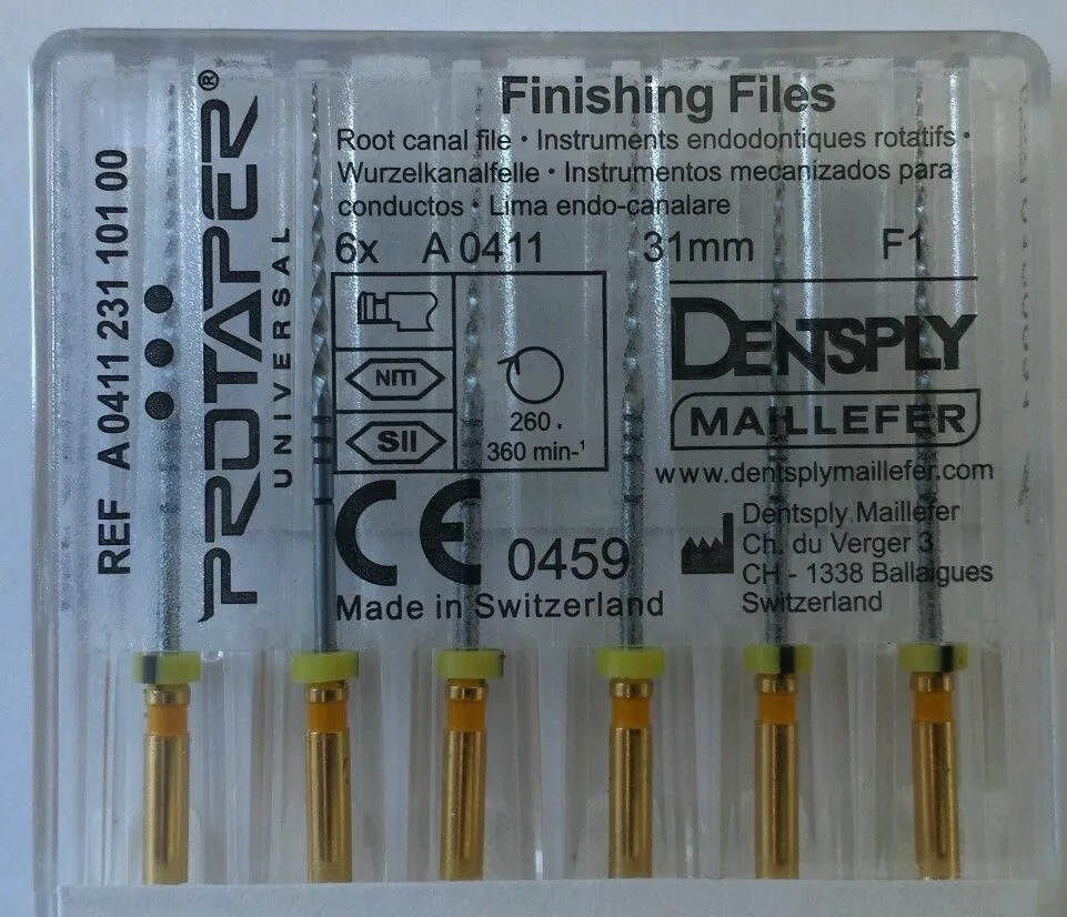 Dentsply Protaper Gold Rotary Files 31mm F1