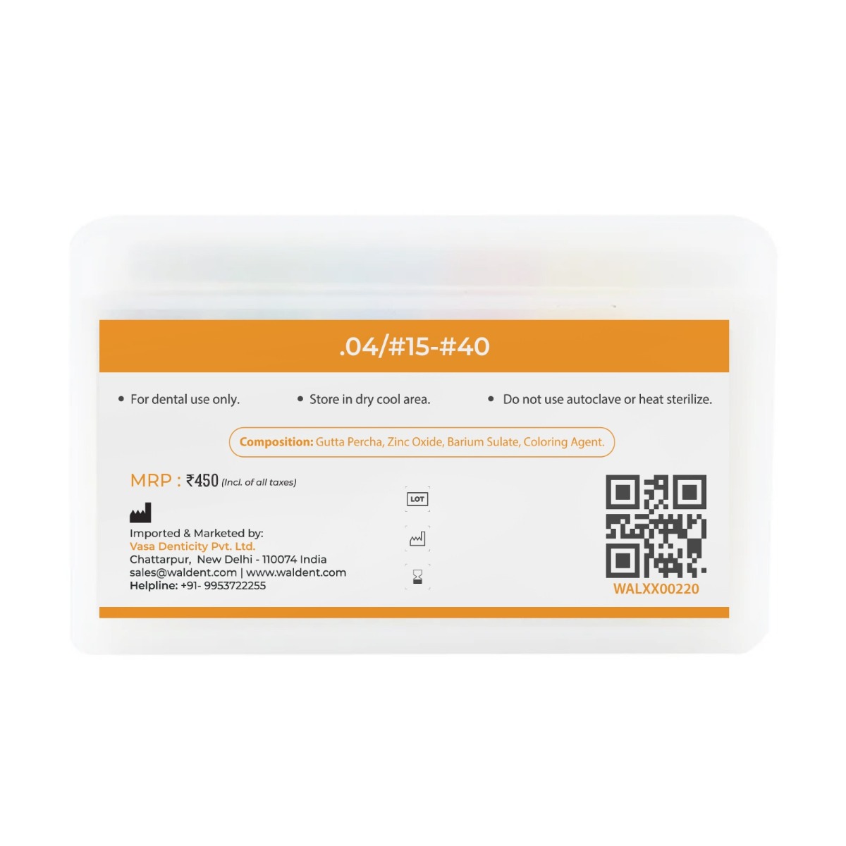 Waldent Gutta Percha Points 4%