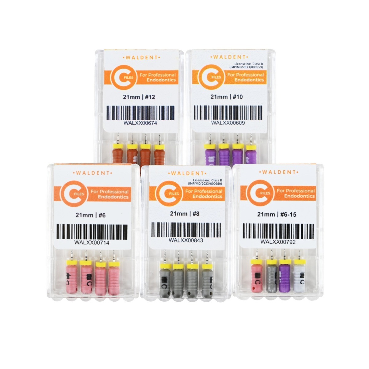 Waldent C Files 21mm ( Pack of 4 )