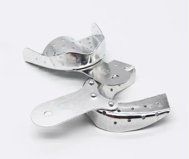 Jinguang Dentulous Perforated Aluminium Impression Trays (Pack of 10)