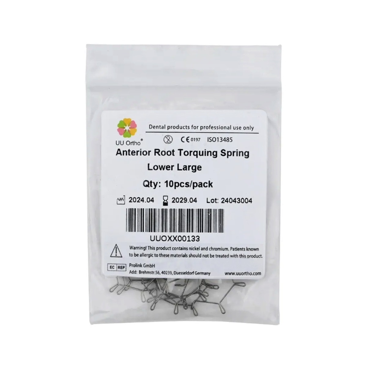 UU Ortho Anterior Root Torquing Spring 10 Pcs/Pack