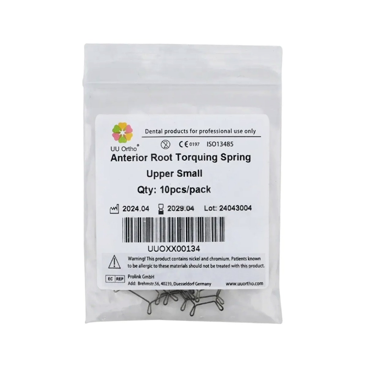 UU Ortho Anterior Root Torquing Spring 10 Pcs/Pack