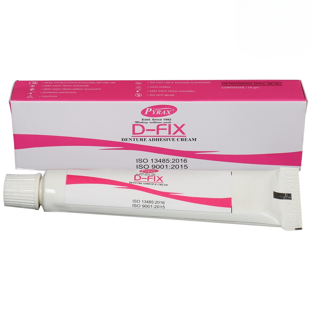 Pyrax D-Fix Denture Adhesive Cream