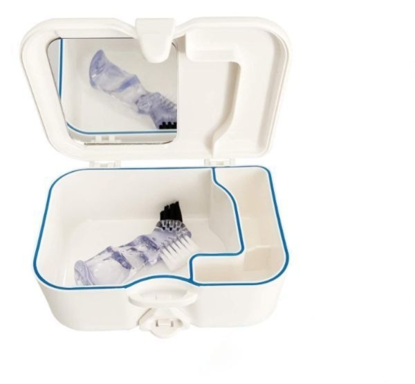 Dr Denti Denture Case With Brush & Mirror