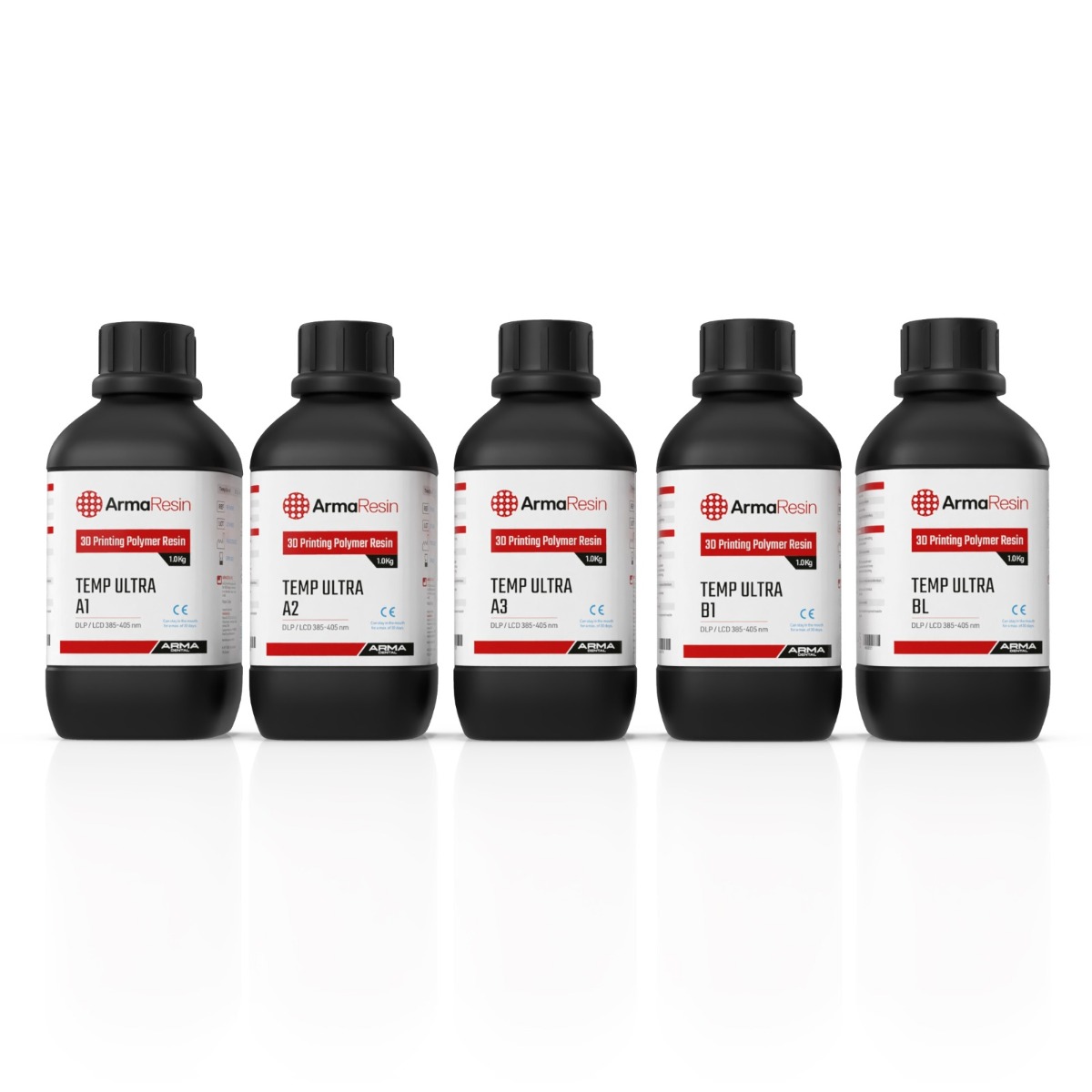 Arma Dental Temporary Crown & Bridge 3D Printing Resin - Temp Ultra (1 KG)