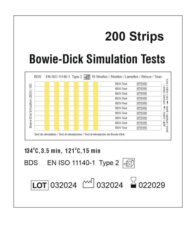 Riverside Bowie Dick Test Strips (Pack of 200)