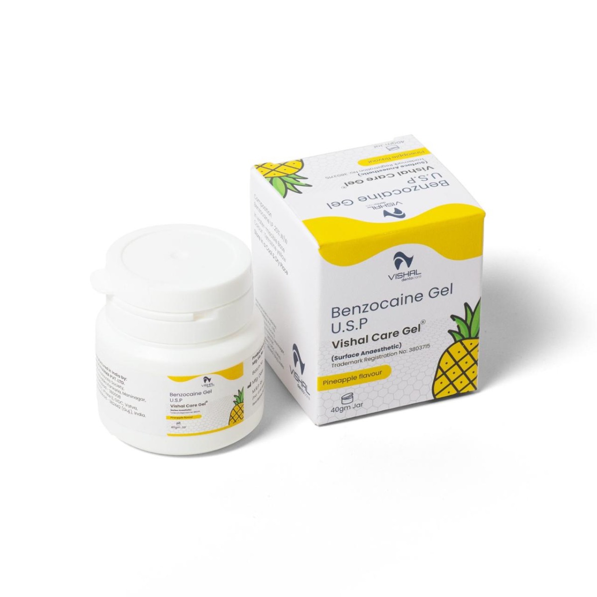 Vishal DentoCare Gel Topical Anaesthetic -Pineapple