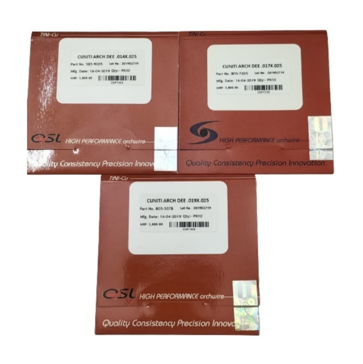 OSL Copper NiTi Archwires Damon Form