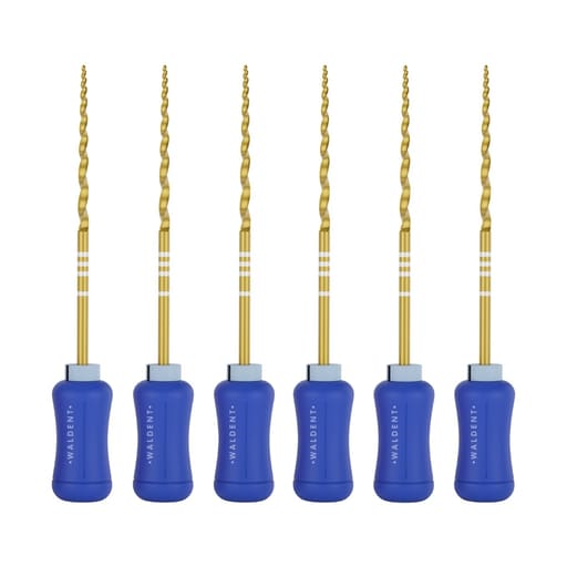 Waldent Progressive Taper Gold Hand Files 31mm