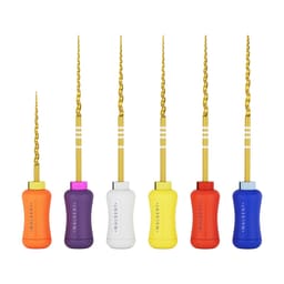 Waldent Progressive Taper Gold Hand File 31mm Assorted SX-F3