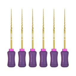 Waldent Progressive Taper Gold Hand Files 31mm - 6