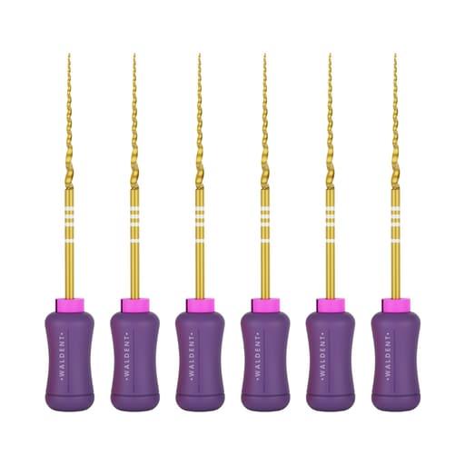 Waldent Progressive Taper Gold Hand Files 31mm