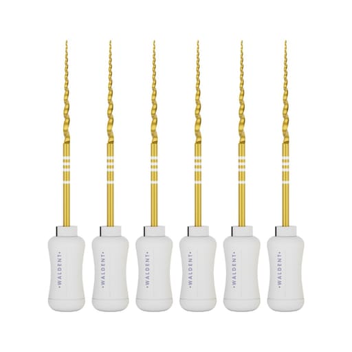 Waldent Progressive Taper Gold Hand Files 31mm