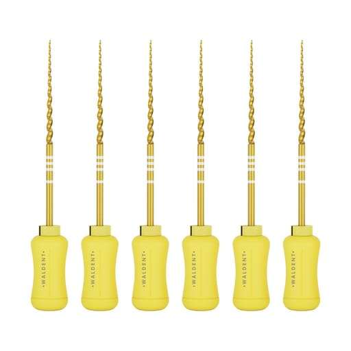 Waldent Progressive Taper Gold Hand Files 31mm