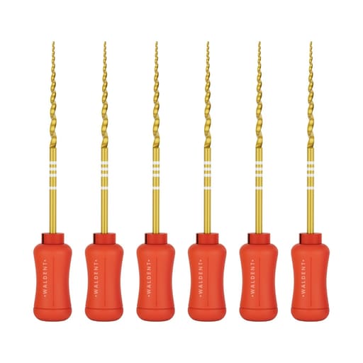 Waldent Progressive Taper Gold Hand Files 31mm