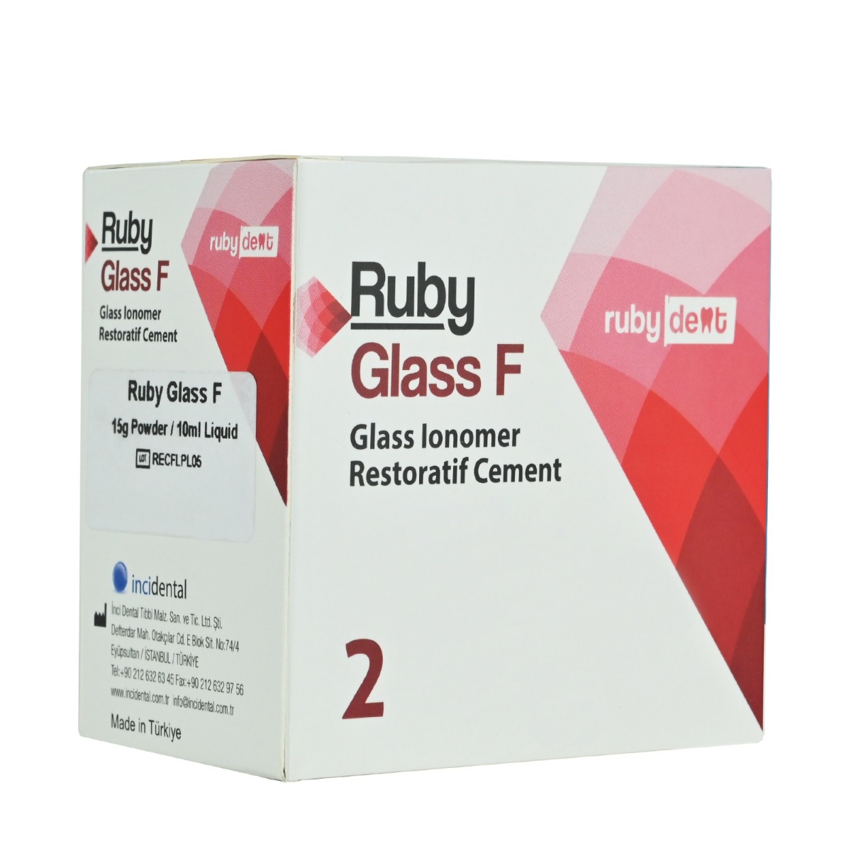 Rubydent RubyGlass F Glass Ionomer Restorative Cement