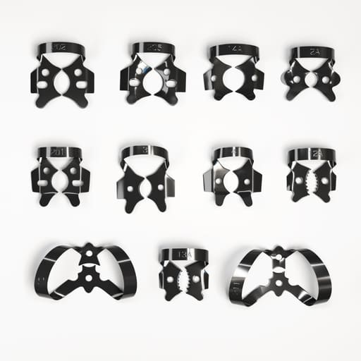 Waldent Rubber Dam Clamps Kit Titanium Black (Set of 11) (K16/4)