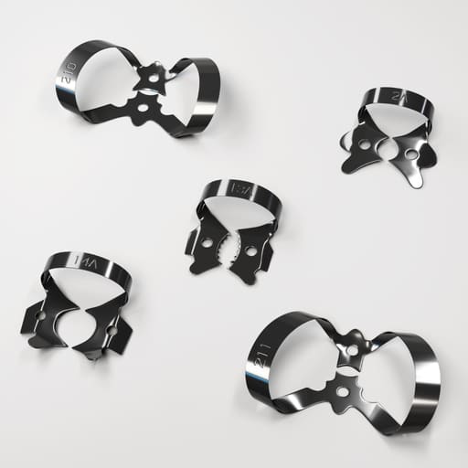 Waldent Rubber Dam Clamps Kit Titanium Black (Set of 11) (K16/4)