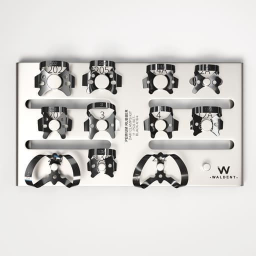 Waldent Rubber Dam Clamps Kit Titanium Black (Set of 11) (K16/4)