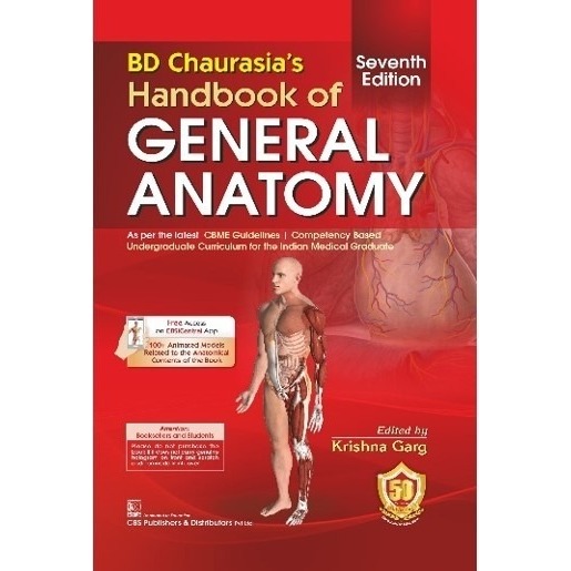 BD Chaurasia’s Handbook of General Anatomy 7th Edition (PB - 2024)