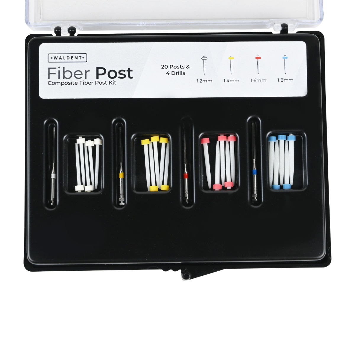 Waldent Radiopaque Composite Fiber Post Kit