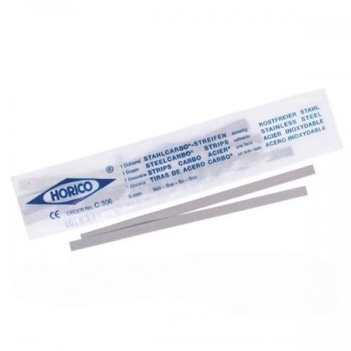 Horico Steel Carbo Abrasive IPR Strips 4mm - Single Sided (Medium Grit)