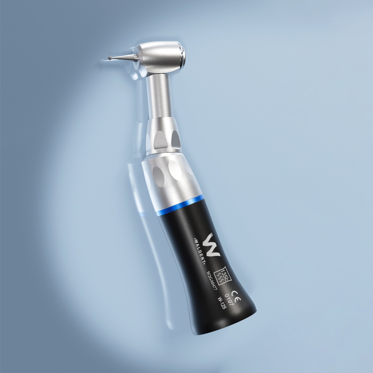 Waldent Push Button Contra-angle Handpiece - Black (W-125)