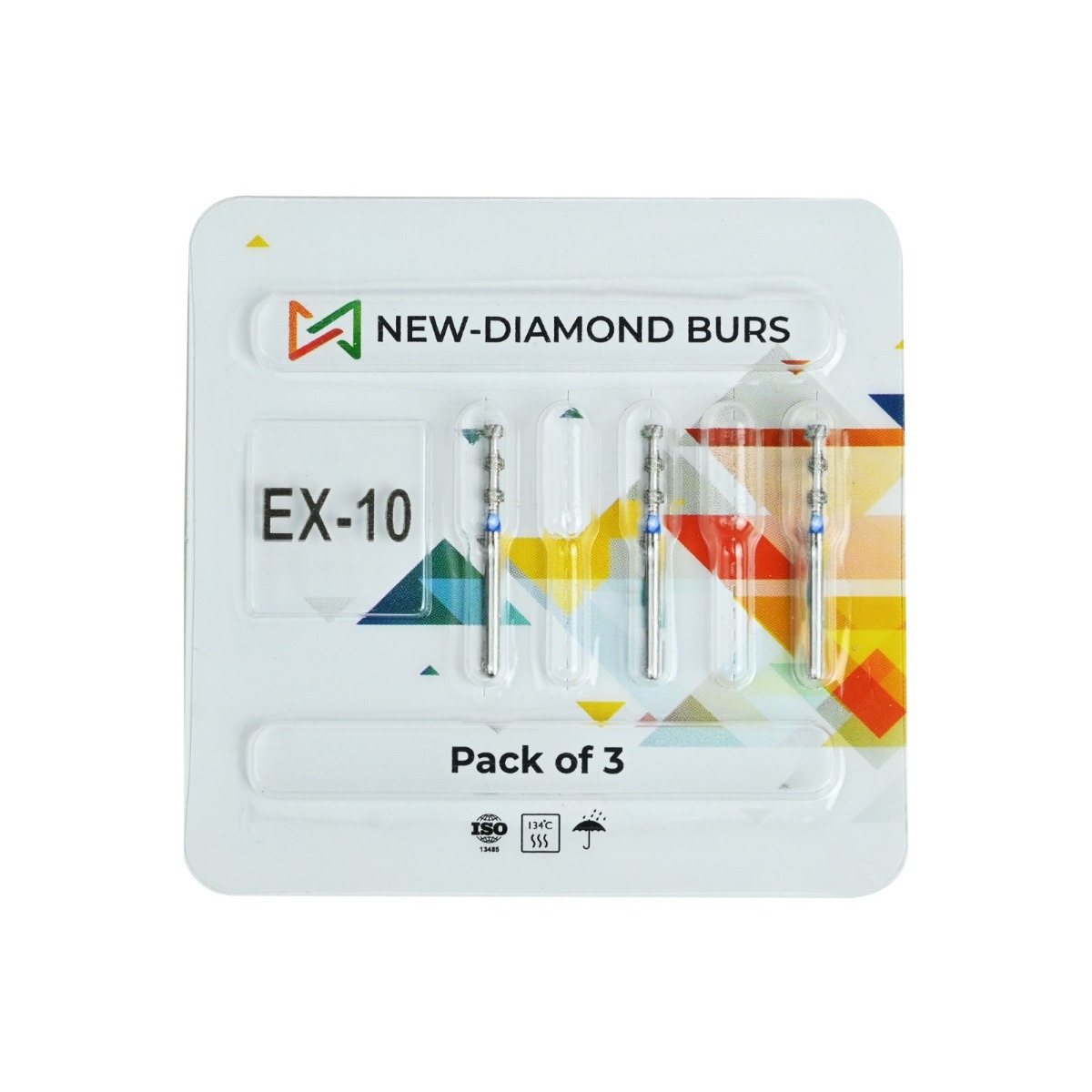 NewDiamond Special (Extra) Shape FG Diamond Bur EX-10 (Pack of 3)