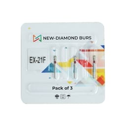 NewDiamond Special (Extra) Shape Diamond Bur EX-21F (Pack of 3)