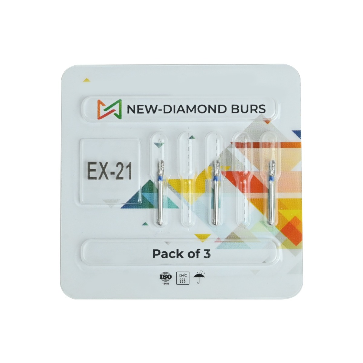 NewDiamond Special (Extra) Shape Diamond Bur EX-21 (Pack of 3)